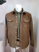 Comprar Sobrecamisa Bandera España hombre Pana marrón Bandera España La Flamenca de Borgoña Patricia Muñoz VOX