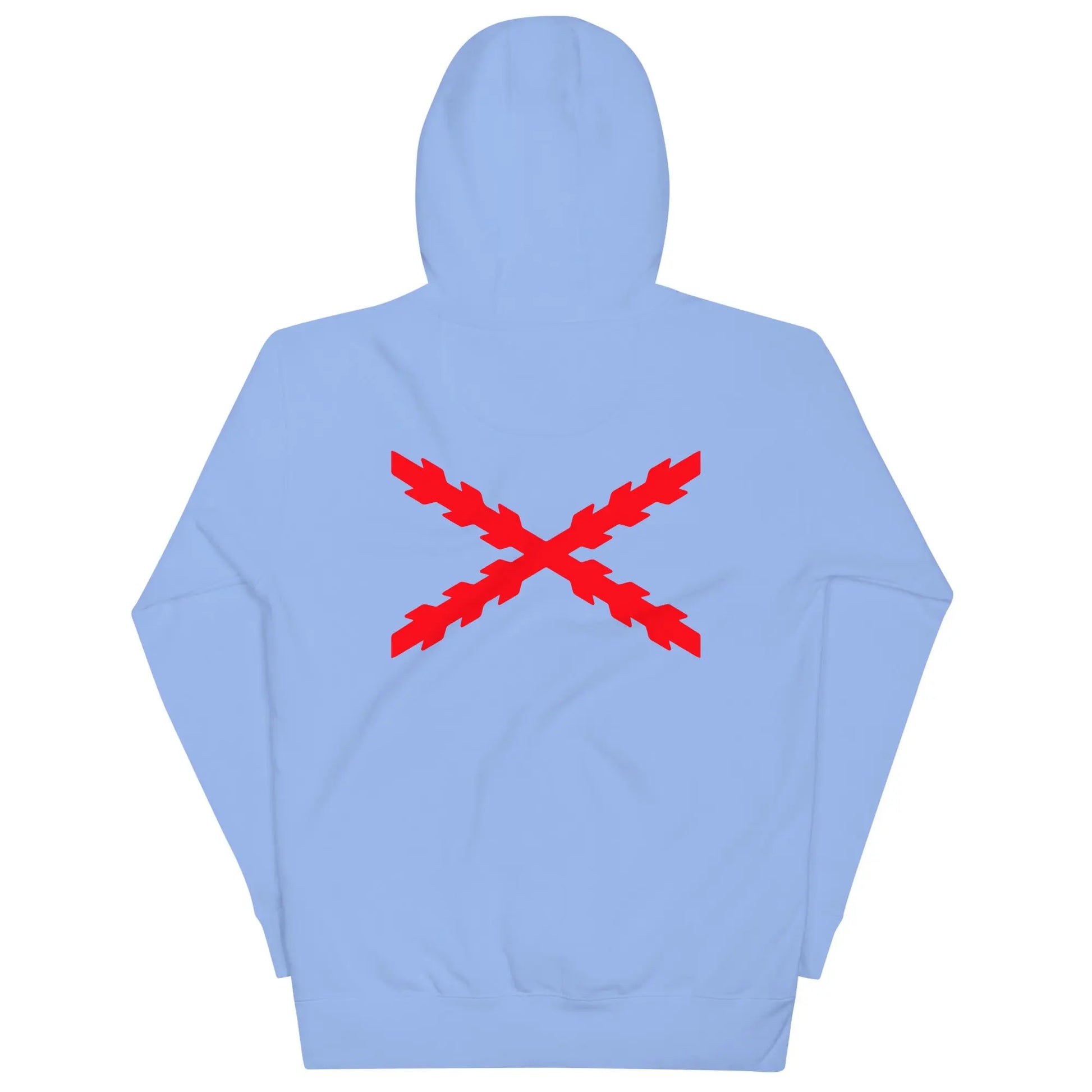 Comprar Sudadera Aspa de Borgoña capucha unisex Bandera España La Flamenca de Borgoña Patricia Muñoz VOX