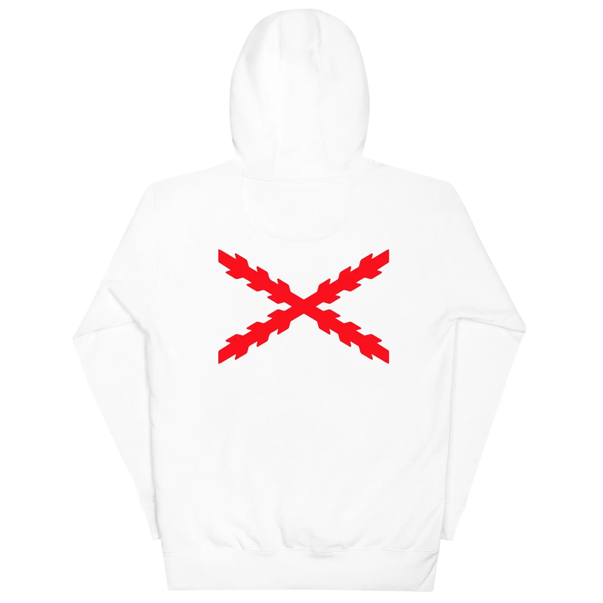 Comprar Sudadera Aspa de Borgoña capucha unisex Bandera España La Flamenca de Borgoña Patricia Muñoz VOX