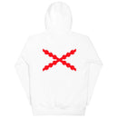 Comprar Sudadera Aspa de Borgoña capucha unisex Bandera España La Flamenca de Borgoña Patricia Muñoz VOX