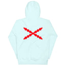 Comprar Sudadera Aspa de Borgoña capucha unisex Bandera España La Flamenca de Borgoña Patricia Muñoz VOX