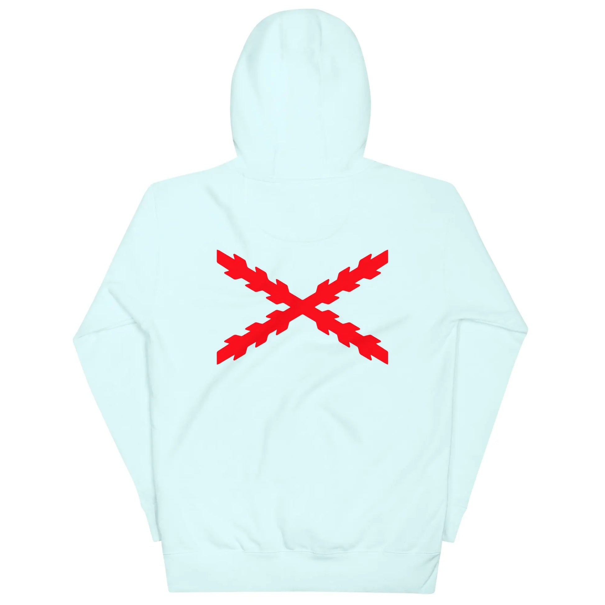 Comprar Sudadera Aspa de Borgoña capucha unisex Bandera España La Flamenca de Borgoña Patricia Muñoz VOX