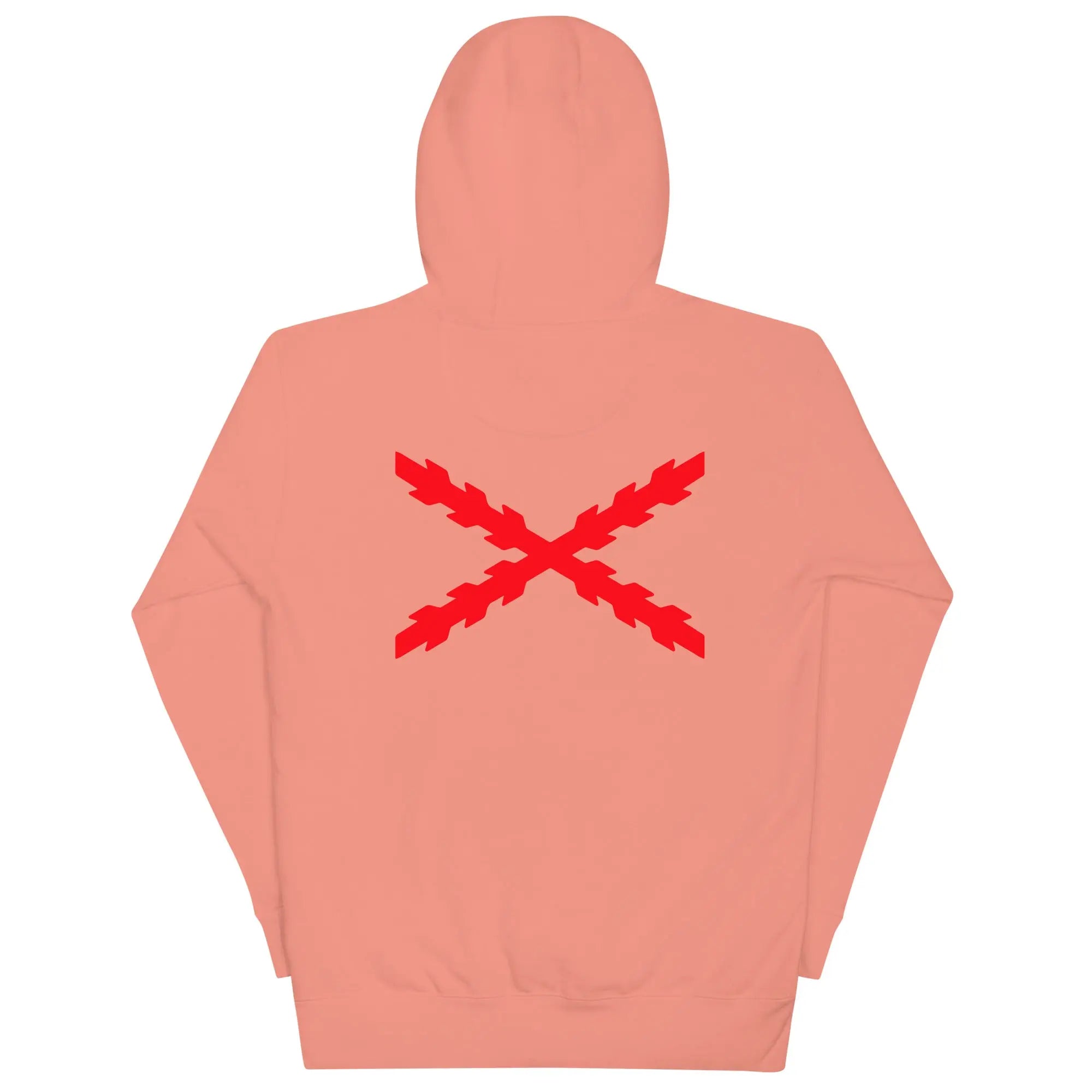 Comprar Sudadera Aspa de Borgoña capucha unisex Bandera España La Flamenca de Borgoña Patricia Muñoz VOX