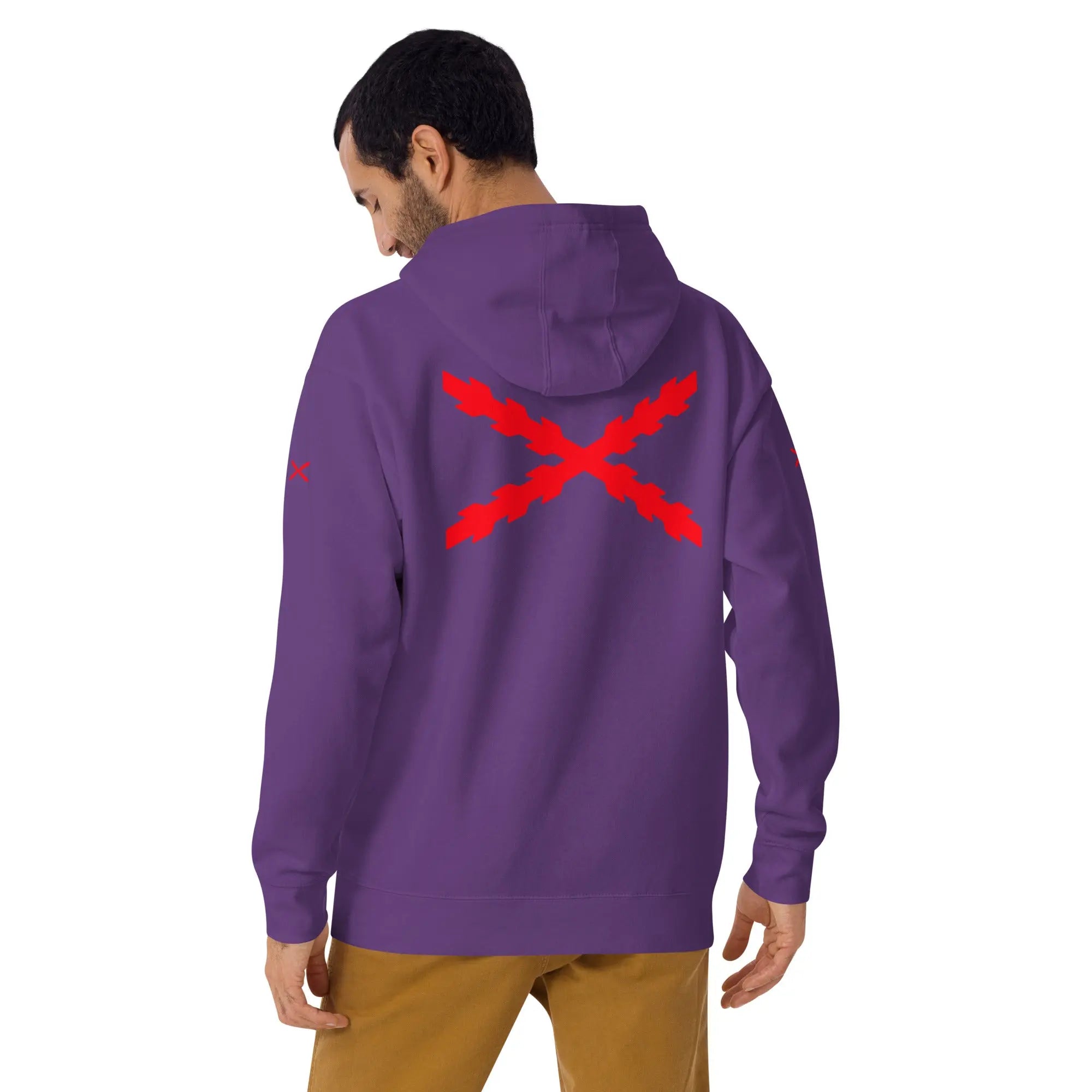 Comprar Sudadera Aspa de Borgoña capucha unisex Bandera España La Flamenca de Borgoña Patricia Muñoz VOX