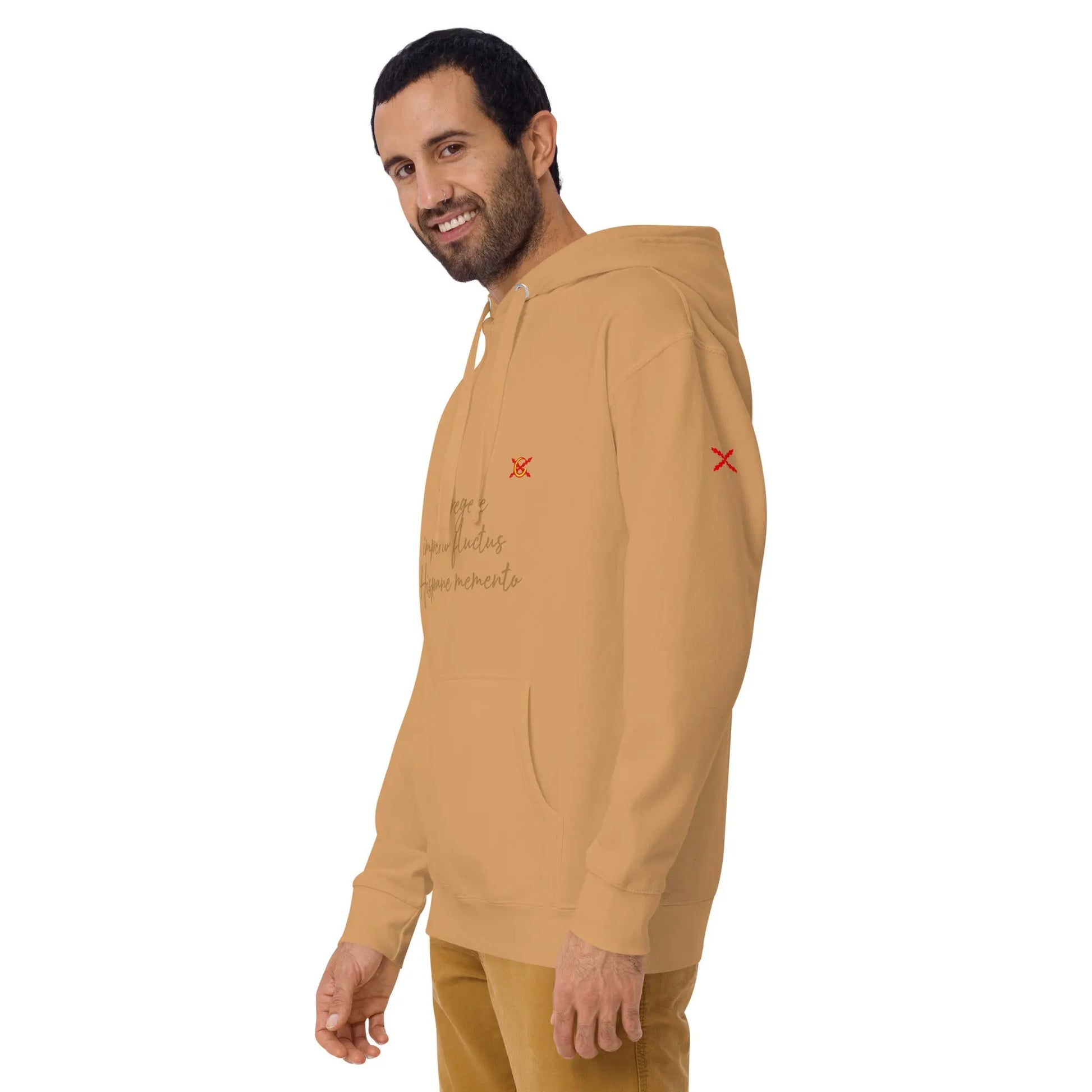 Comprar Sudadera Aspa de Borgoña capucha unisex Bandera España La Flamenca de Borgoña Patricia Muñoz VOX