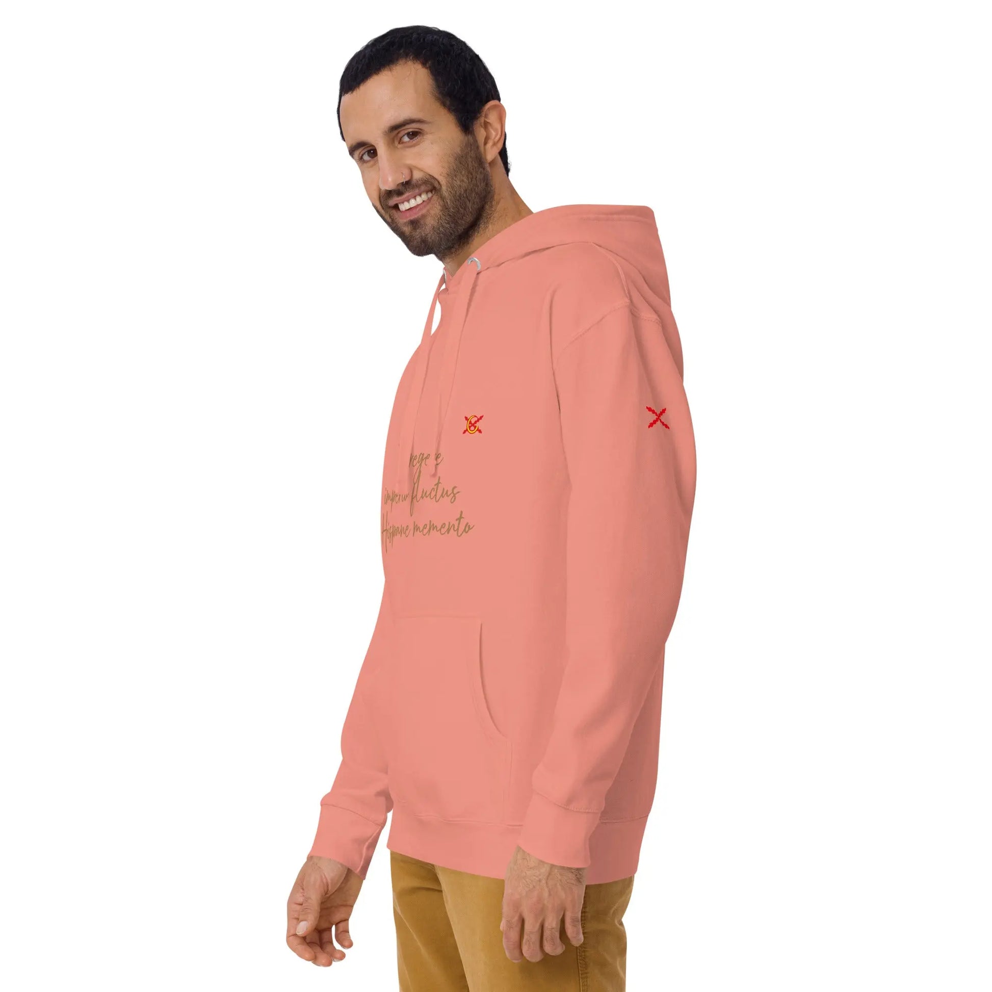 Comprar Sudadera Aspa de Borgoña capucha unisex Bandera España La Flamenca de Borgoña Patricia Muñoz VOX