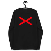 Comprar Sudadera Cruz de Borgoña unisex Bandera España La Flamenca de Borgoña Patricia Muñoz VOX