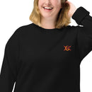 Comprar Sudadera Cruz de Borgoña orgánica raglán unisex Bandera España La Flamenca de Borgoña Patricia Muñoz VOX