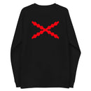 Comprar Sudadera Cruz de Borgoña orgánica raglán unisex Bandera España La Flamenca de Borgoña Patricia Muñoz VOX