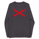 Comprar Sudadera Cruz de Borgoña orgánica raglán unisex Bandera España La Flamenca de Borgoña Patricia Muñoz VOX