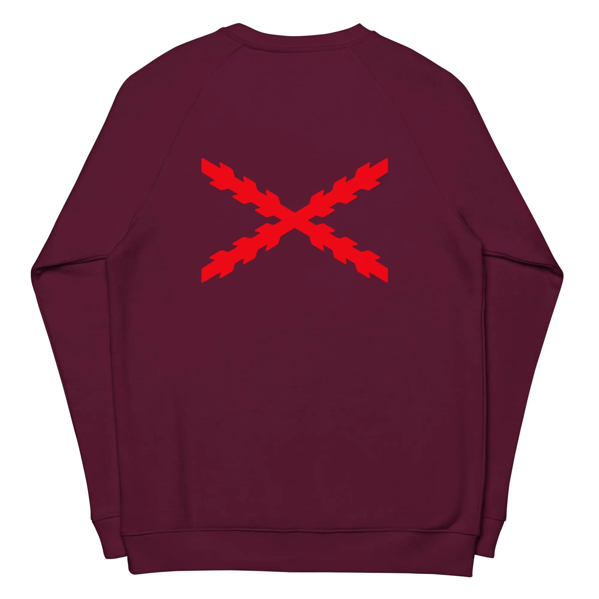 Comprar Sudadera Cruz de Borgoña unisex Bandera España La Flamenca de Borgoña Patricia Muñoz VOX