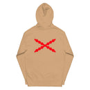 Comprar Sudadera Cruz de San Andrés capucha unisex Bandera España La Flamenca de Borgoña Patricia Muñoz VOX
