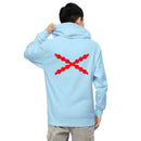 Comprar Sudadera Cruz de San Andrés capucha unisex Bandera España La Flamenca de Borgoña Patricia Muñoz VOX