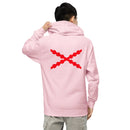 Comprar Sudadera Cruz de San Andrés capucha unisex Bandera España La Flamenca de Borgoña Patricia Muñoz VOX