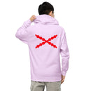 Comprar Sudadera Cruz de San Andrés capucha unisex Bandera España La Flamenca de Borgoña Patricia Muñoz VOX