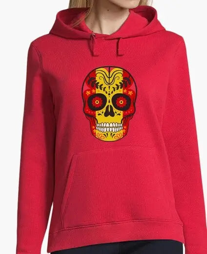 Comprar Sudadera España Calavera mujer Bandera España La Flamenca de Borgoña Patricia Muñoz VOX