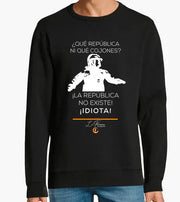 Comprar Sudadera Mosso "La república no existe, idiota" Bandera España La Flamenca de Borgoña Patricia Muñoz VOX