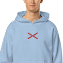 Comprar Sudadera Cruz de Borgoña con capucha unisex Bandera España La Flamenca de Borgoña Patricia Muñoz VOX