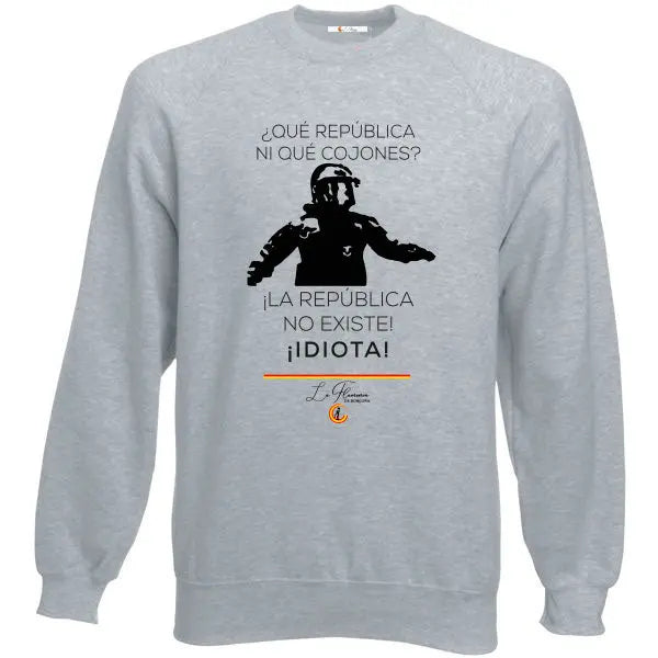 Comprar Sudadera niño Mosso "La república no existe, idiota" - OFERTA Bandera España La Flamenca de Borgoña Patricia Muñoz VOX