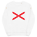 Comprar Sudadera orgánica unisex Cruz de Borgoña Bandera España La Flamenca de Borgoña Patricia Muñoz VOX