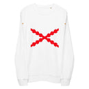 Comprar Sudadera orgánica unisex Cruz de Borgoña Bandera España La Flamenca de Borgoña Patricia Muñoz VOX