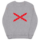 Comprar Sudadera orgánica unisex Cruz de Borgoña Bandera España La Flamenca de Borgoña Patricia Muñoz VOX