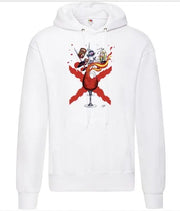 Comprar Sudadera unisex Brindis de los Tercios - delante y detrás Bandera España La Flamenca de Borgoña Patricia Muñoz VOX