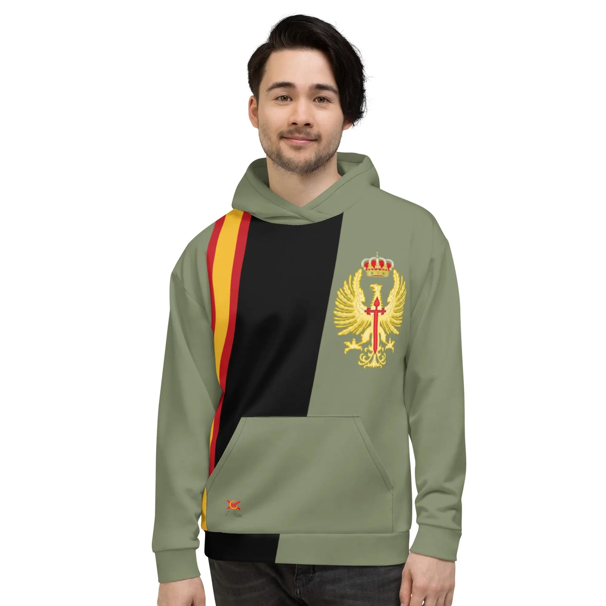 Comprar Sudadera Ejército bandera de España unisex Bandera España La Flamenca de Borgoña Patricia Muñoz VOX