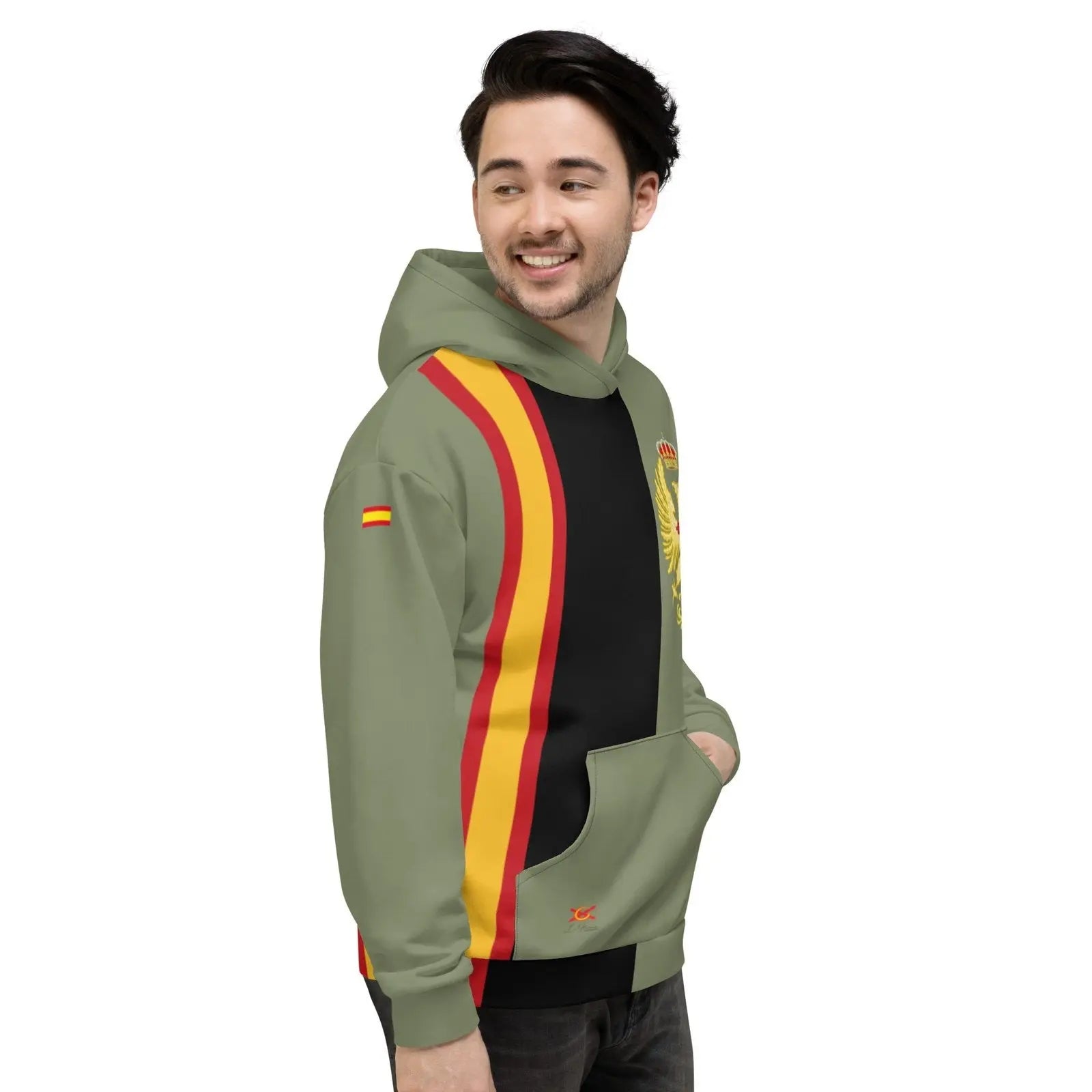 Comprar Sudadera Ejército bandera de España unisex Bandera España La Flamenca de Borgoña Patricia Muñoz VOX