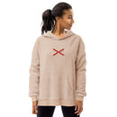 Comprar Sudadera vellón polar unisex Cruz de Borgoña Bandera España La Flamenca de Borgoña Patricia Muñoz VOX