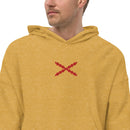 Comprar Sudadera vellón polar unisex Cruz de Borgoña Bandera España La Flamenca de Borgoña Patricia Muñoz VOX