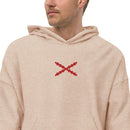 Comprar Sudadera vellón polar unisex Cruz de Borgoña Bandera España La Flamenca de Borgoña Patricia Muñoz VOX