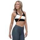 Comprar Sujetador deportivo Bandera España negro y blanco Bandera España La Flamenca de Borgoña Patricia Muñoz VOX