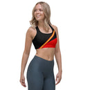 Comprar Sujetador deportivo Bandera España rojo y negro Bandera España La Flamenca de Borgoña Patricia Muñoz VOX