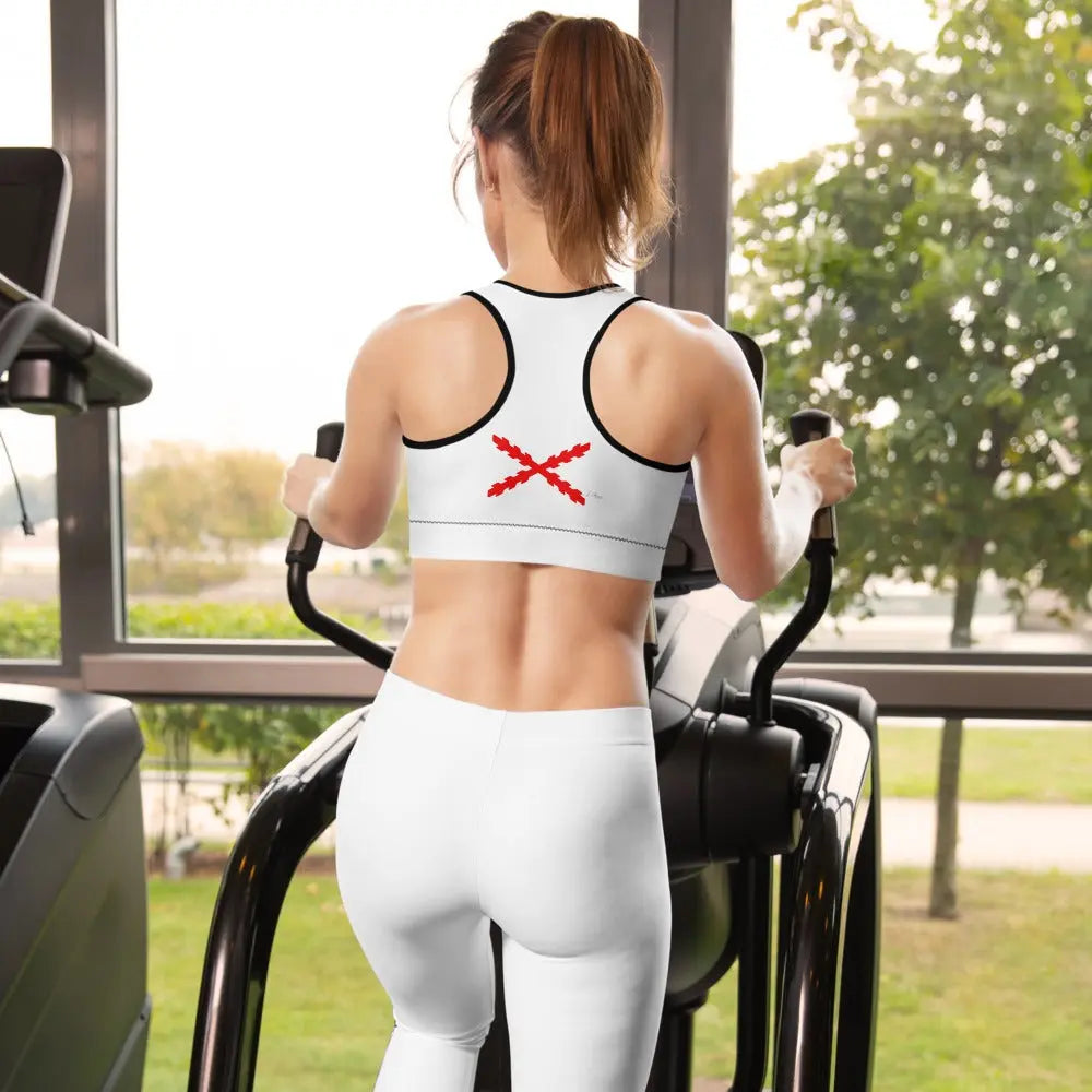 Comprar Sujetador deportivo bandera de España Bandera España La Flamenca de Borgoña Patricia Muñoz VOX