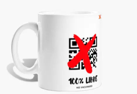 Taza "100% Libre. No vacunado" La Flamenca de Borgoña Patricia Muñoz VOX