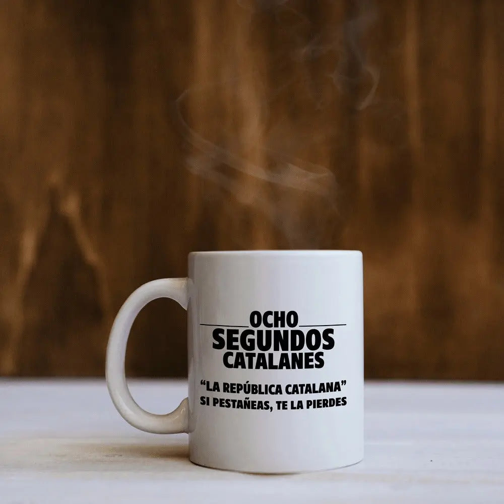 Comprar Taza Diada 2019 "Ocho segundos catalanes" Bandera España La Flamenca de Borgoña Patricia Muñoz VOX