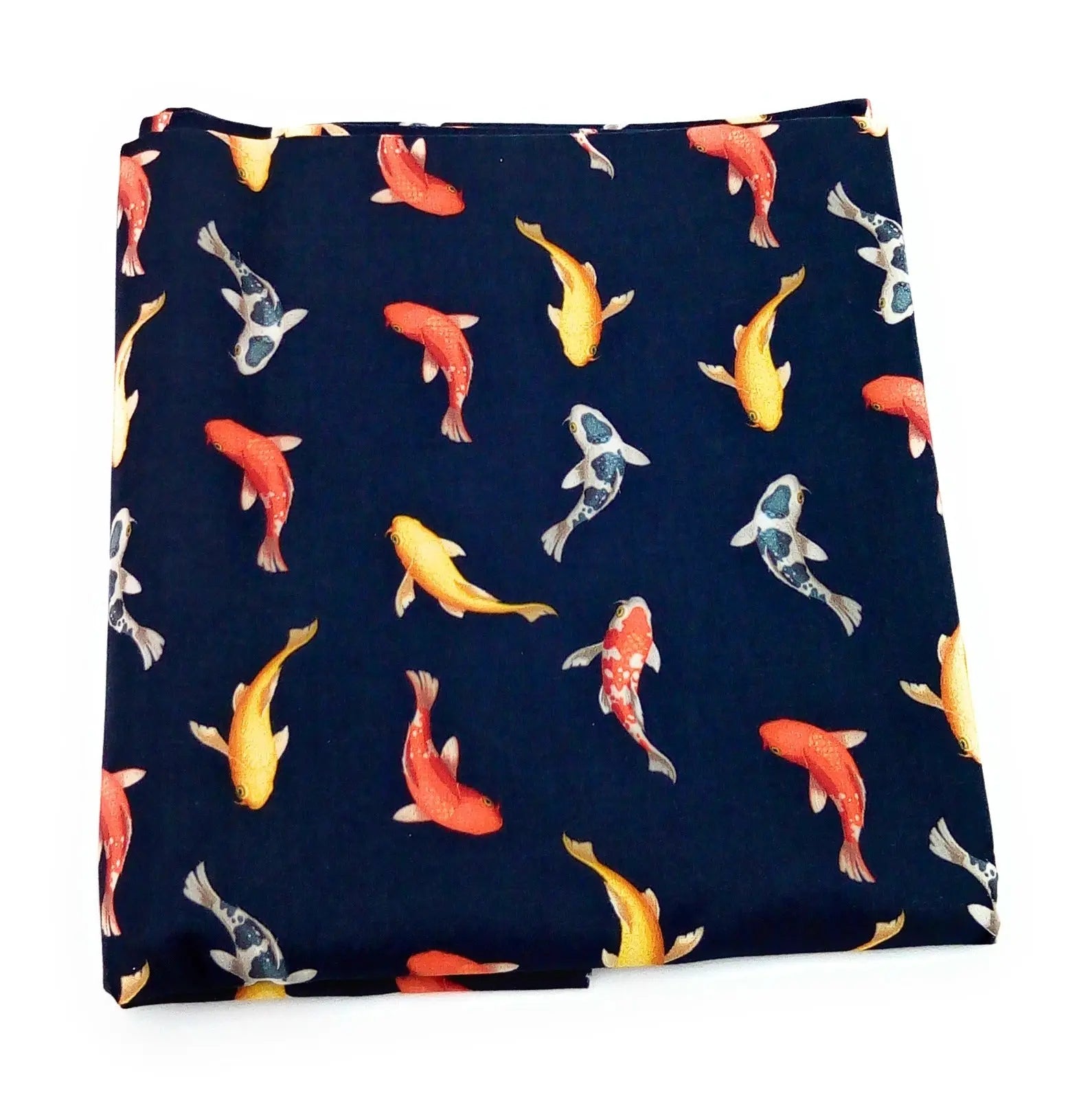 Comprar Tela Popelín Peces KOI Multicolor Bandera España La Flamenca de Borgoña Patricia Muñoz VOX