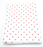 Comprar Tela Popelín Blanca Lunar Rojo Bandera España La Flamenca de Borgoña Patricia Muñoz VOX