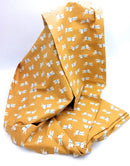 Comprar Tela Popelín Conejitos mostaza Bandera España La Flamenca de Borgoña Patricia Muñoz VOX