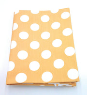 Comprar Tela Popelín Mostaza lunar Blanco Bandera España La Flamenca de Borgoña Patricia Muñoz VOX