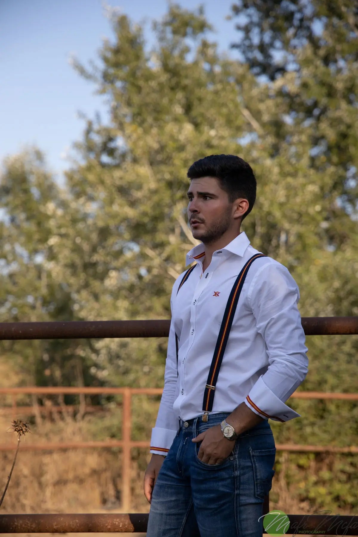 Comprar Tirantes bandera de España Azul Bandera España La Flamenca de Borgoña Patricia Muñoz VOX