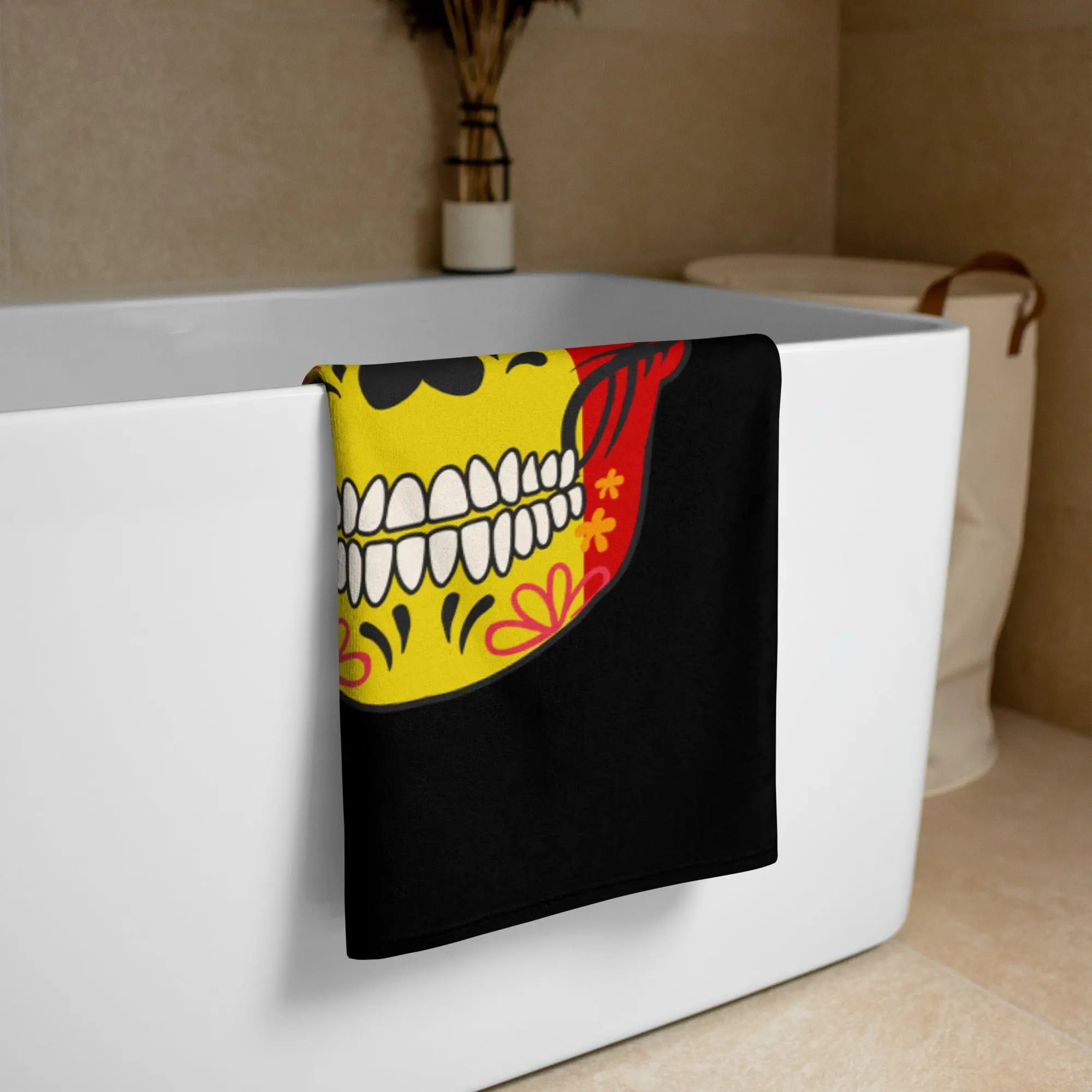 Comprar Toalla Calavera de España Bandera España La Flamenca de Borgoña Patricia Muñoz VOX