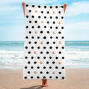 Comprar Toalla de Playa lunares y logo 140cm Bandera España La Flamenca de Borgoña Patricia Muñoz VOX