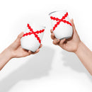 Comprar Vaso de vino Cruz de Borgoña Bandera España La Flamenca de Borgoña Patricia Muñoz VOX