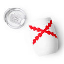 Comprar Vaso de vino Cruz de Borgoña Bandera España La Flamenca de Borgoña Patricia Muñoz VOX