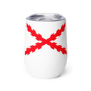 Comprar Vaso de vino Cruz de Borgoña Bandera España La Flamenca de Borgoña Patricia Muñoz VOX