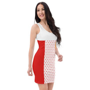 Comprar Vestido ceñido rojo Bandera de España Bandera España La Flamenca de Borgoña Patricia Muñoz VOX