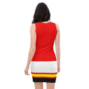 Comprar Vestido ceñido rojo Bandera de España Bandera España La Flamenca de Borgoña Patricia Muñoz VOX