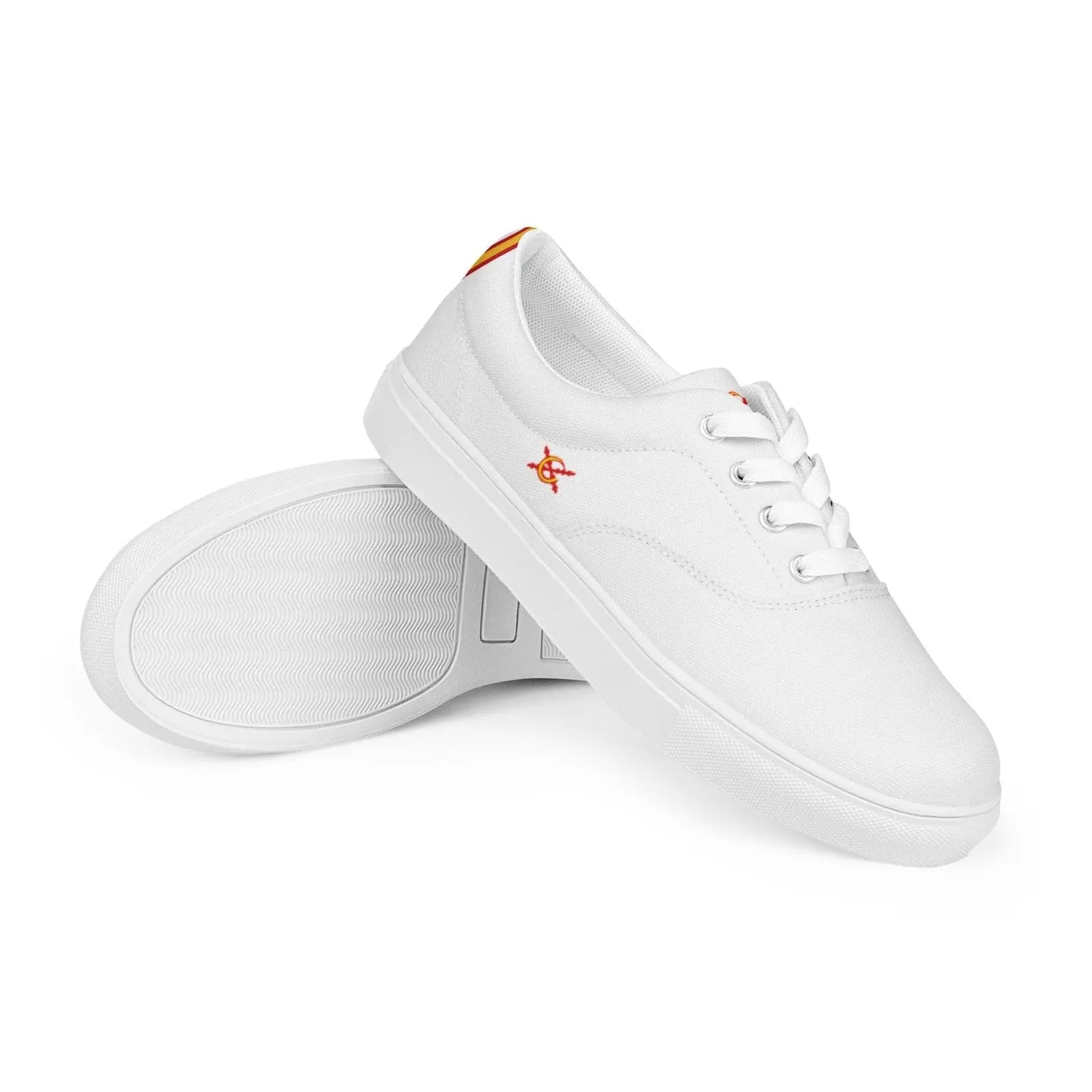 Comprar Zapatillas España trasera blanca hombre Bandera España La Flamenca de Borgoña Patricia Muñoz VOX